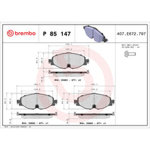Load image into Gallery viewer, KT04328 Low-Met Brake Pad and UV Coated Vented  Brake Disc Kit Brembo Canada