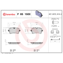 Charger l'image dans la galerie, P85150X Brembo XTRA Low-Met Disc Brake Pad Set Brembo Brake Canada