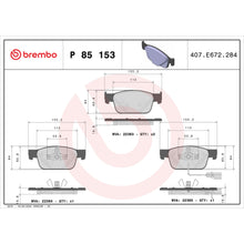 Load image into Gallery viewer, P85153 Brembo Premium Low-Met OE Equivalent Pad Brembo Brake Canada