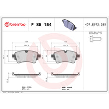 Load image into Gallery viewer, P85154 Brembo Premium Low-Met OE Equivalent Pad Brembo Brake Canada