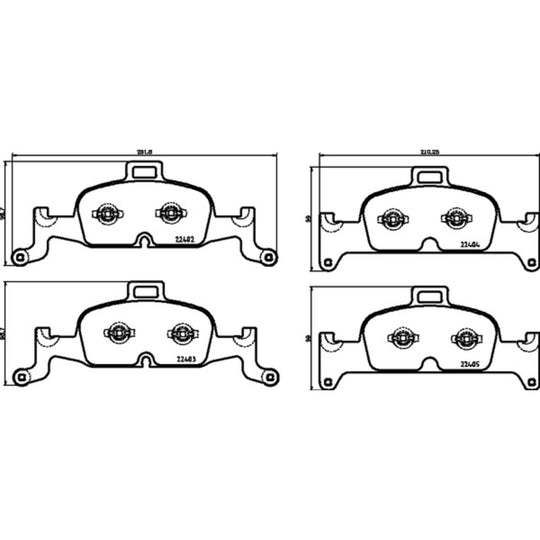 P85164X Brembo XTRA Low-Met Disc Brake Pad Set Brembo Brake Canada