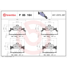 Load image into Gallery viewer, P85164 Brembo Premium Low-Met OE Equivalent Pad Brembo Brake Canada