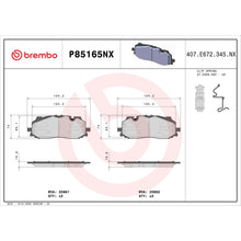 Load image into Gallery viewer, P85165NX Brembo XTRA Ceramic Disc Brake Pad Set Brembo Brake Canada