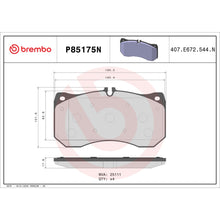 Load image into Gallery viewer, P85175N Brembo PRIME Ceramic Disc Brake Pad Set Brembo Brake Canada