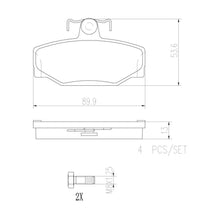 Charger l'image dans la galerie, P86009N Brembo PRIME Ceramic Disc Brake Pad Set Brembo Brake Canada