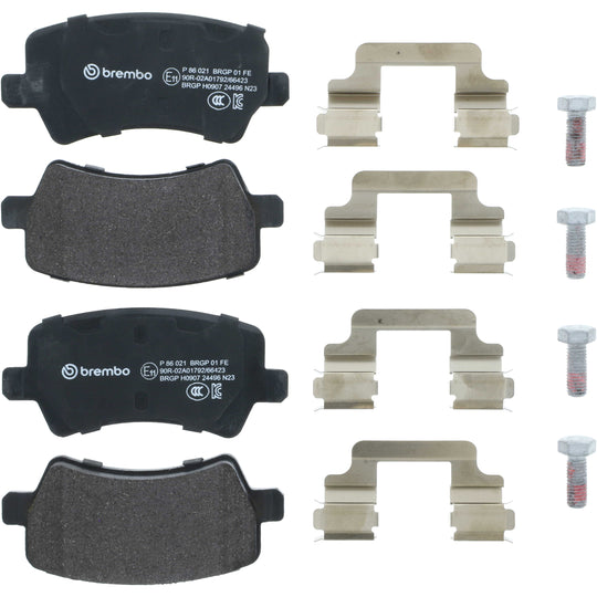KT04309 Low-Met Brake Pad and UV Coated Solid  Brake Disc Kit Brembo Canada