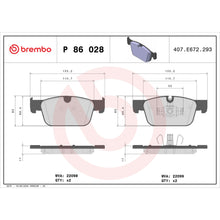 Load image into Gallery viewer, P86028 Brembo Premium Low-Met OE Equivalent Pad Brembo Brake Canada