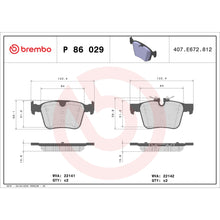 Charger l'image dans la galerie, KT04304 Low-Met Brake Pad and UV Coated Solid  Brake Disc Kit Brembo Canada