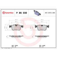 Charger l'image dans la galerie, P86030 Brembo Premium Low-Met OE Equivalent Pad Brembo Brake Canada