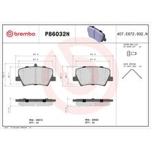 Load image into Gallery viewer, P86032N Brembo PRIME Ceramic Disc Brake Pad Set Brembo Brake Canada