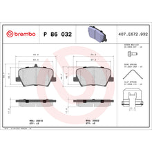 Charger l'image dans la galerie, P86032 Brembo Premium Low-Met OE Equivalent Pad Brembo Brake Canada