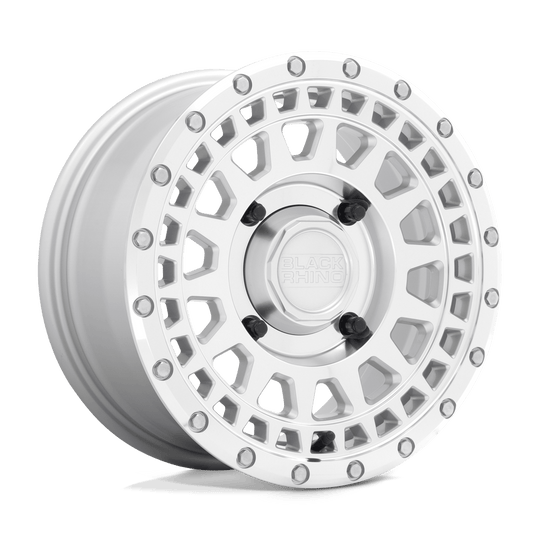 1470PKR364136S06 - Black Rhino Parker Utv 14X7 4X137  36mm Silver With Mirror Cut Face - Black Rhino Wheels Canada