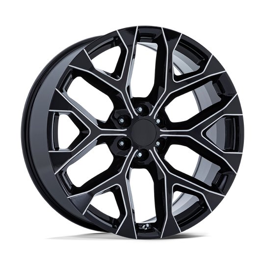 177M-295824 - Performance Replicas PR177 20X9 6X139.7  24mm Gloss Black Milled - Performance Replicas Wheels Canada