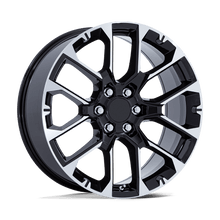 Load image into Gallery viewer, 224BM-2295828 - Performance Replicas PR224 22X9 6X139.7 28mm Gloss Black With Machined Face - Performance Replicas Wheels Canada