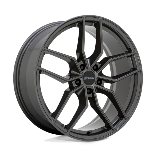 2085P5C405108G72 - Petrol P5C 20X8.5 5X108  40mm Gloss Gunmetal - Petrol Wheels Canada
