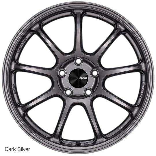 540-775-8045DS - Enkei PF09 17X7.5 5X100 45mm Dark Silver - Enkei Wheels Canada