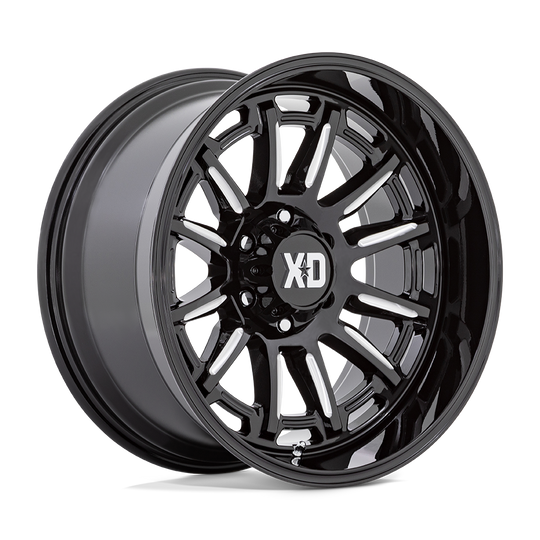 XD86529063318 - XD865 Phoenix 20X9 6X135  18mm Gloss Black Milled - XD Wheels Canada