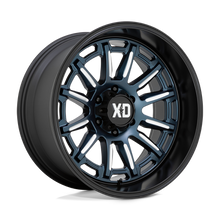 Load image into Gallery viewer, XD865210689A18N - XD865 Phoenix 20X10 6X139.7 -18 mm Metallic Blue Milled With Black Lip - XD Wheels Canada