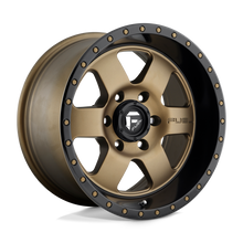Load image into Gallery viewer, D61720908357 - Fuel Off-Road D617 Podium 20X9 6X139.7 20mm Matte Bronze Black Bead Ring - Fuel Off-Road Wheels Canada