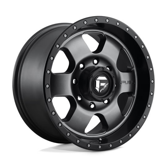 D61918901757 - Fuel Off-Road D619 Podium 18X9 8X170 20mm Matte Gun Metal Black Bead Ring - Fuel Off-Road Wheels Canada