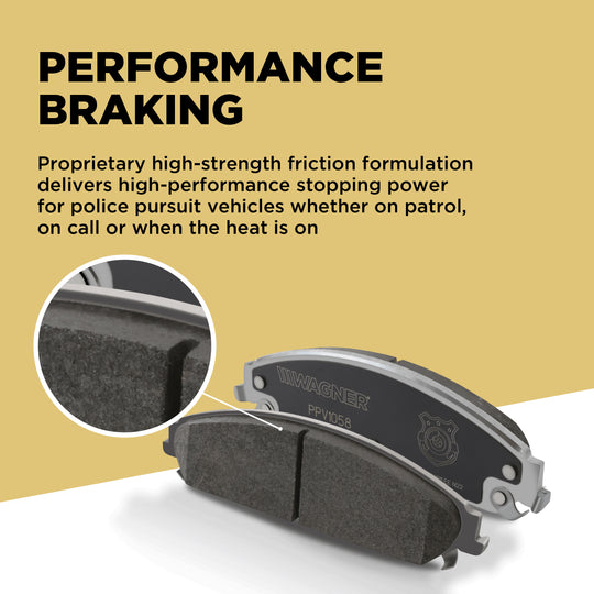 PPV1707 Police Pursuit Vehicle Rear Disc Brake Pad Set BCSJ