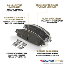 Load image into Gallery viewer, PPV1057B Police Pursuit Vehicle Rear Disc Brake Pad Set BCSJ