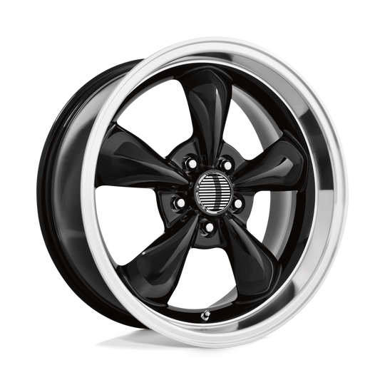 106B-896530 - Performance Replicas PR106 18X9 5X114.3  30mm Gloss Black/Machined Lip - Performance Replicas Wheels Canada