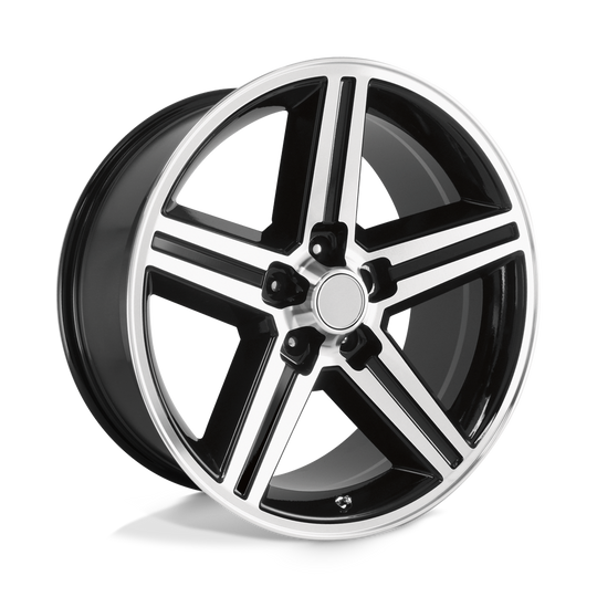148B-88610 - Performance Replicas PR148 18X8 5X120.65  0mm Gloss Black Machined - Performance Replicas Wheels Canada
