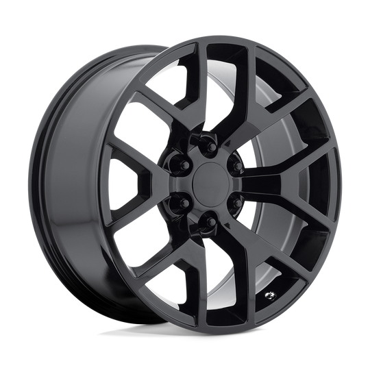 150GB-295827 - Performance Replicas PR150 20X9 6X139.7  27mm Gloss Black With Clearcoat - Performance Replicas Wheels Canada