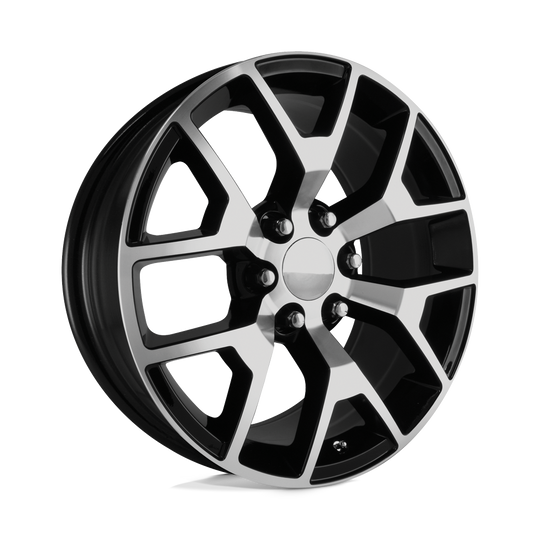 150B-295827 - Performance Replicas PR150 20X9 6X139.7  27mm Gloss Black/Machined - Performance Replicas Wheels Canada