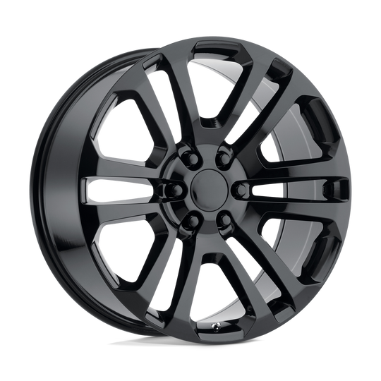 158GB-295824 - Performance Replicas PR158 20X9 6X139.7  24mm Gloss Black - Performance Replicas Wheels Canada