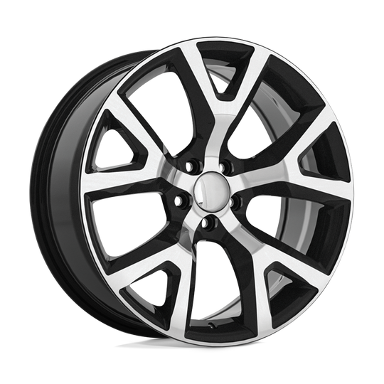 159BM-774231 - Performance Replicas PR159 17X7.5 5X110  31mm Gloss Black With Machined Face - Performance Replicas Wheels Canada