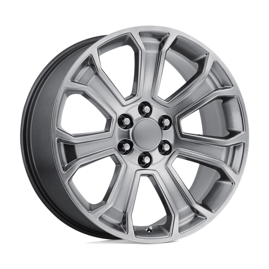 166H-295824 - Performance Replicas PR166 20X9 6X139.7  24mm Hyper Silver - Performance Replicas Wheels Canada