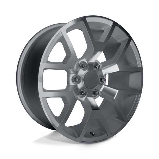 169S-2295828 - Performance Replicas PR169 22X9 6X139.7  28mm Silver With Machined Spokes - Performance Replicas Wheels Canada
