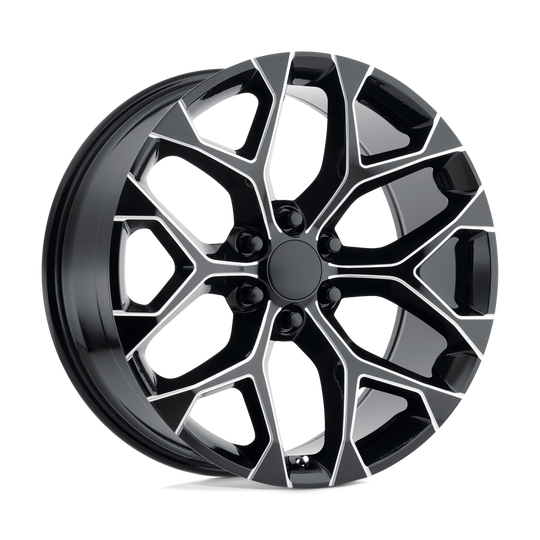 176M-2615824 - Performance Replicas PR176 26X10 6X139.7  24mm Gloss Black Milled - Performance Replicas Wheels Canada