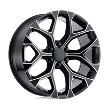 Charger l'image dans la galerie, 176M-2415824 - Performance Replicas PR176 24X10 6X139.7  24mm Gloss Black Milled - Performance Replicas Wheels Canada