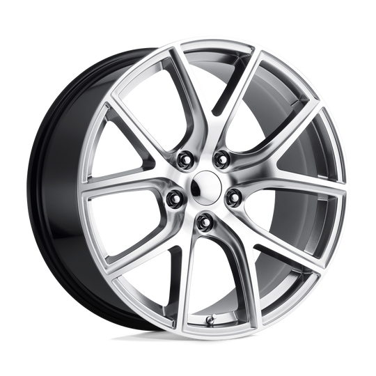 181HM-217350 - Performance Replicas PR181 20X10 5X127  50mm Hyper Silver Machined - Performance Replicas Wheels Canada