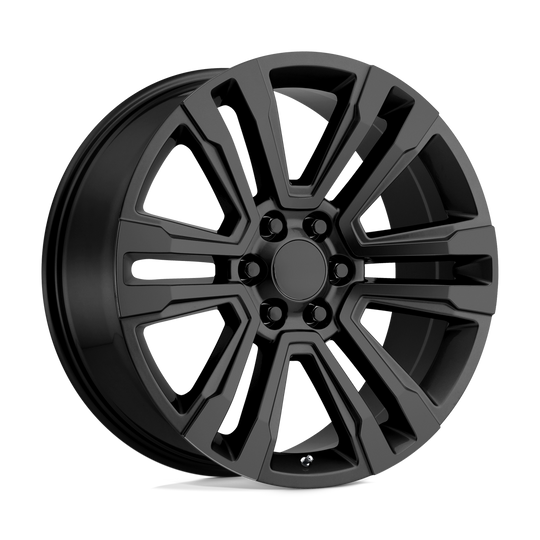 182SB-295824 - Performance Replicas PR182 20X9 6X139.7  24mm Satin Black - Performance Replicas Wheels Canada