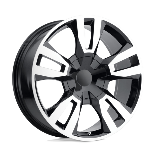 188BM-2295824 - Performance Replicas PR188 22X9 6X139.7  27mm Gloss Black Machined - Performance Replicas Wheels Canada