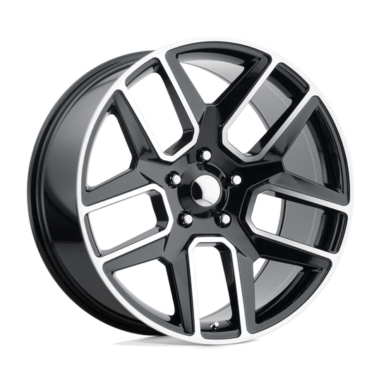 192BM-2215825 - Performance Replicas PR192 22X10 6X139.7  25mm Gloss Black Machined - Performance Replicas Wheels Canada
