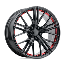 Load image into Gallery viewer, 194RS-211235 - Performance Replicas PR194 20X10 5X120  35mm Gloss Black Red Machined - Performance Replicas Wheels Canada