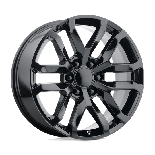 196GB-295828 - Performance Replicas PR196 20X9 6X139.7  24mm Gloss Black - Performance Replicas Wheels Canada