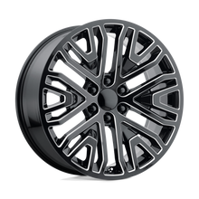 Load image into Gallery viewer, 197M-295824 - Performance Replicas PR197 20X9 6X139.7  24mm Gloss Black Milled - Performance Replicas Wheels Canada