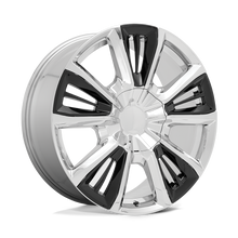 Load image into Gallery viewer, 212CG-2295828 - Performance Replicas PR212 22X9 6X139.7  28mm Chrome With Gloss Black Accents - Performance Replicas Wheels Canada