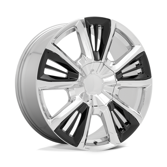212CG-2295828 - Performance Replicas PR212 22X9 6X139.7  28mm Chrome With Gloss Black Accents - Performance Replicas Wheels Canada