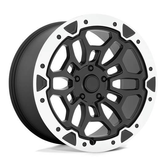 215BM-215819 - Performance Replicas PR215 20X10 6X139.7  19mm Matte Black Machined - Performance Replicas Wheels Canada