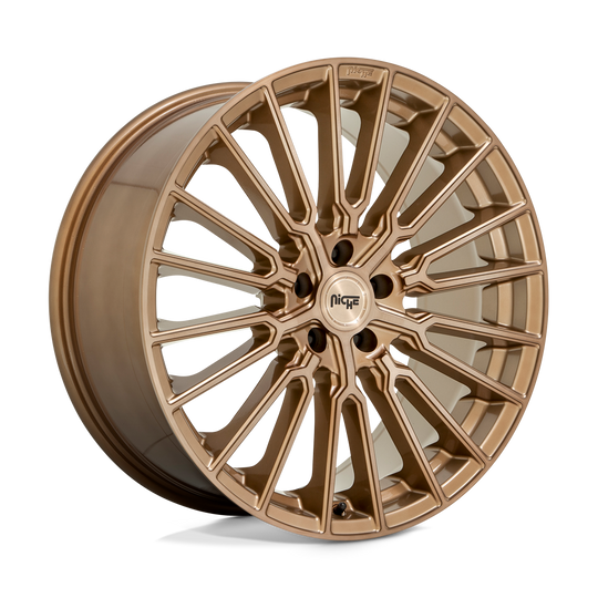 M264209044+27 - Niche M264 Premio 20X9 5X112  27mm Bronze Brushed - Niche Wheels Canada