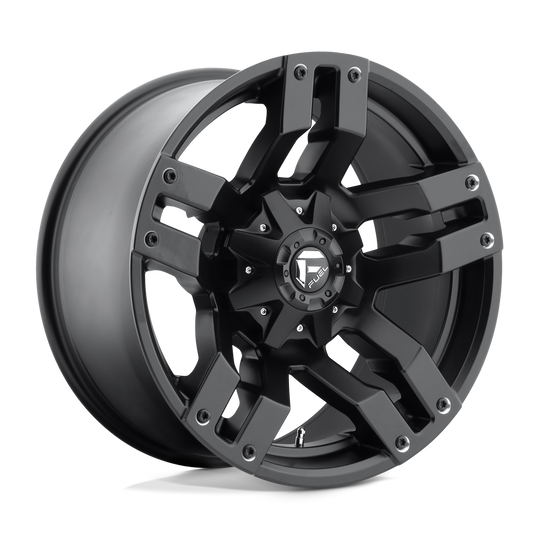 D51520009845 - Fuel Off-Road D515 Pump 20X10 6X135 6X139.7 -24 mm Matte Black - Fuel Off-Road Wheels Canada