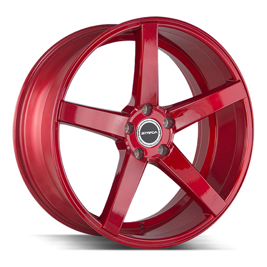 S35251440R - Strada S35 Perfetto 22X8.5 5x114.3 40mm Candy Red - Strada Wheels Canada