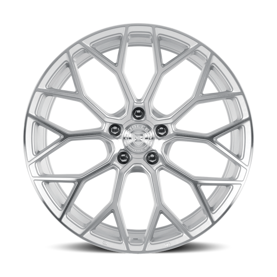 PISTA-28552GSF35 - Dolce Performance Pista 20X8.5 5X112 ET 35mm Gloss Silver Machined Face - Dolce Performance Wheels Canada